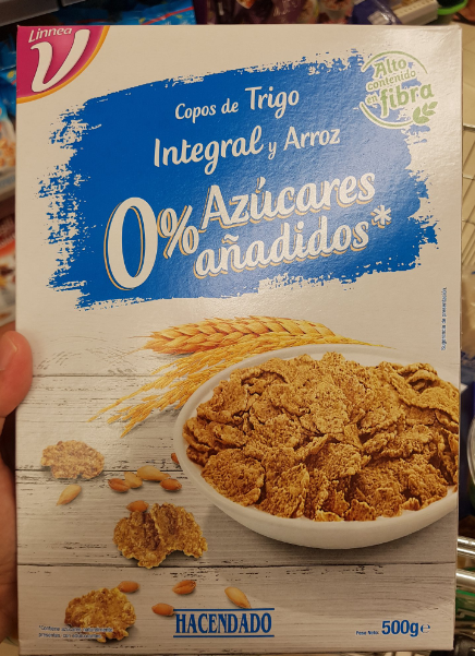 cereales sin azúcar mercadona valor nutricional